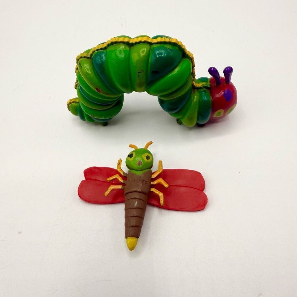 Eric Carle Caterpillar Dragonfly figurines